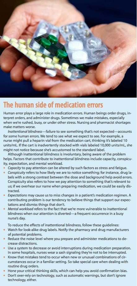 The human side of medication errors